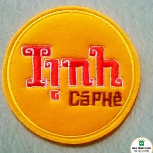Sản xuất đế lót ly vải nỉ thêu logo theo yêu cầu, giá rẻ, tại TP Vinh, Nghệ An, Hà Tĩnh